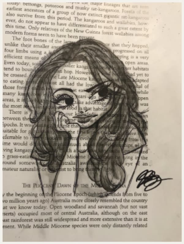 Portrait on Text