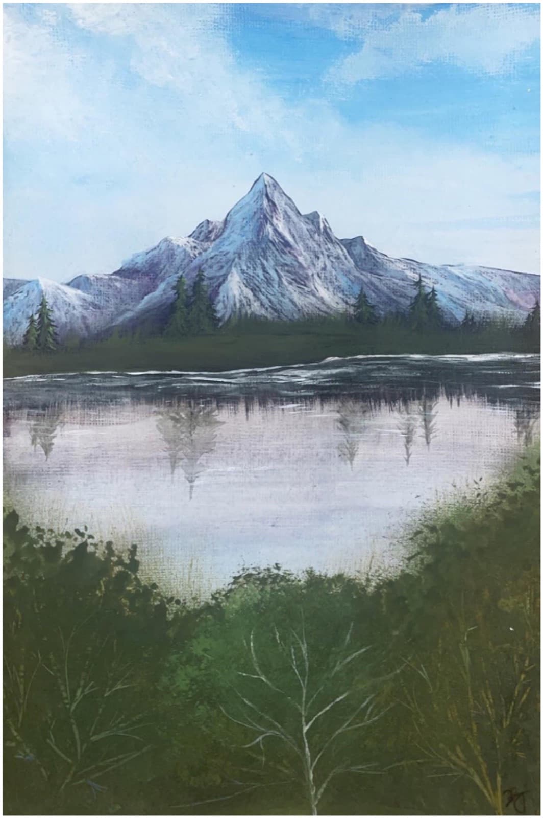 Mountain and Lake