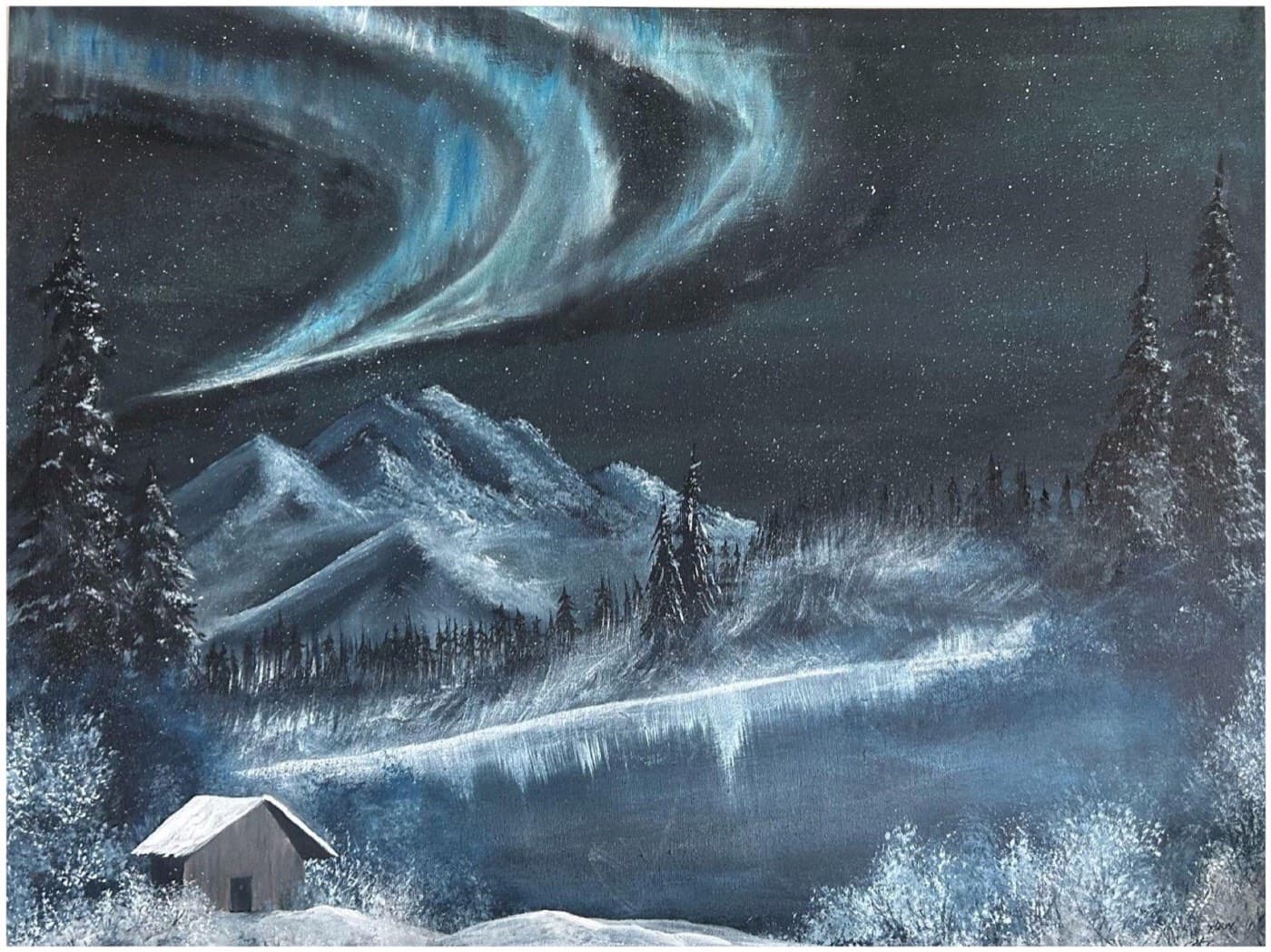 Aurora over the Cabin